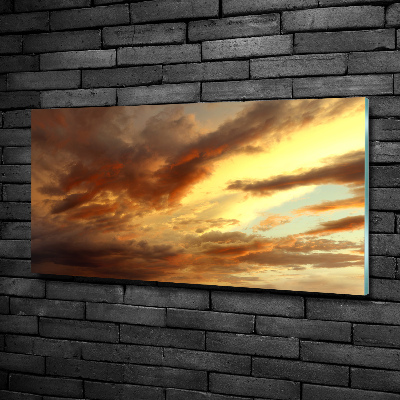 Wall art on glass Sunrise