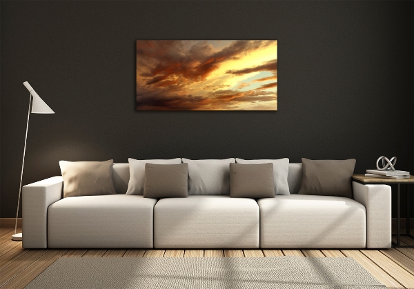 Wall art on glass Sunrise