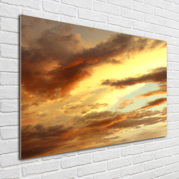 Wall art on glass Sunrise