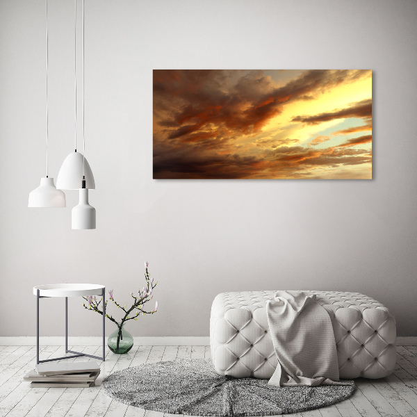 Wall art on glass Sunrise