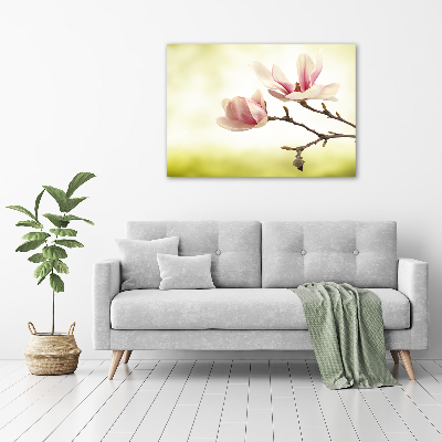 Wall art on glass Magnolia