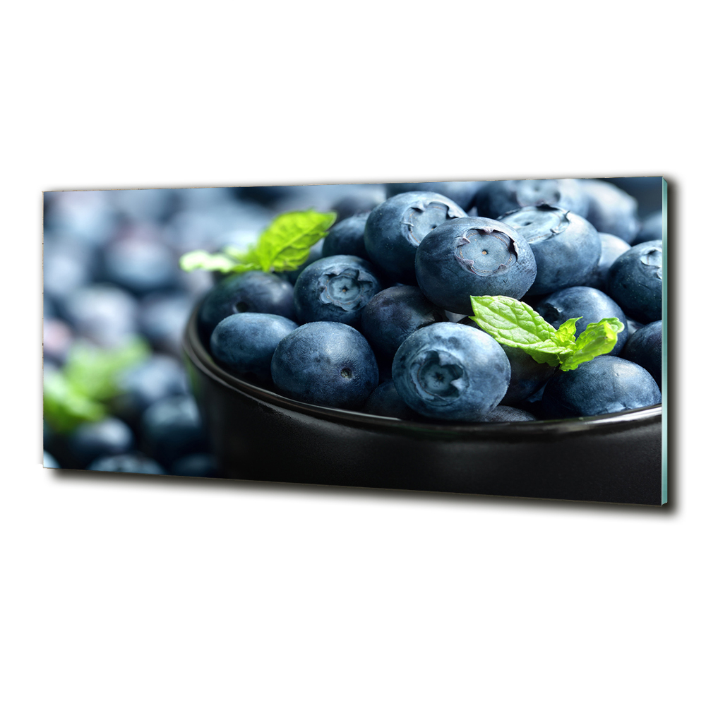 Glass wall art Berries