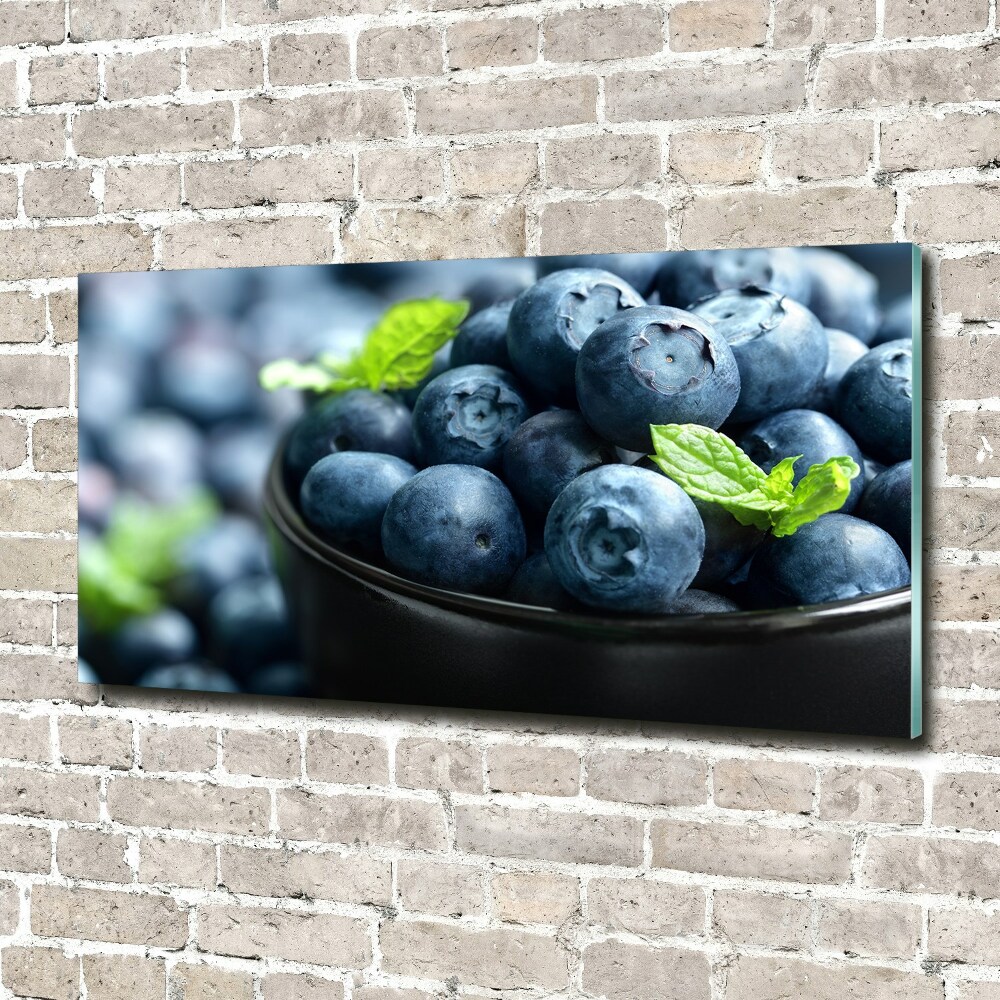 Glass wall art Berries