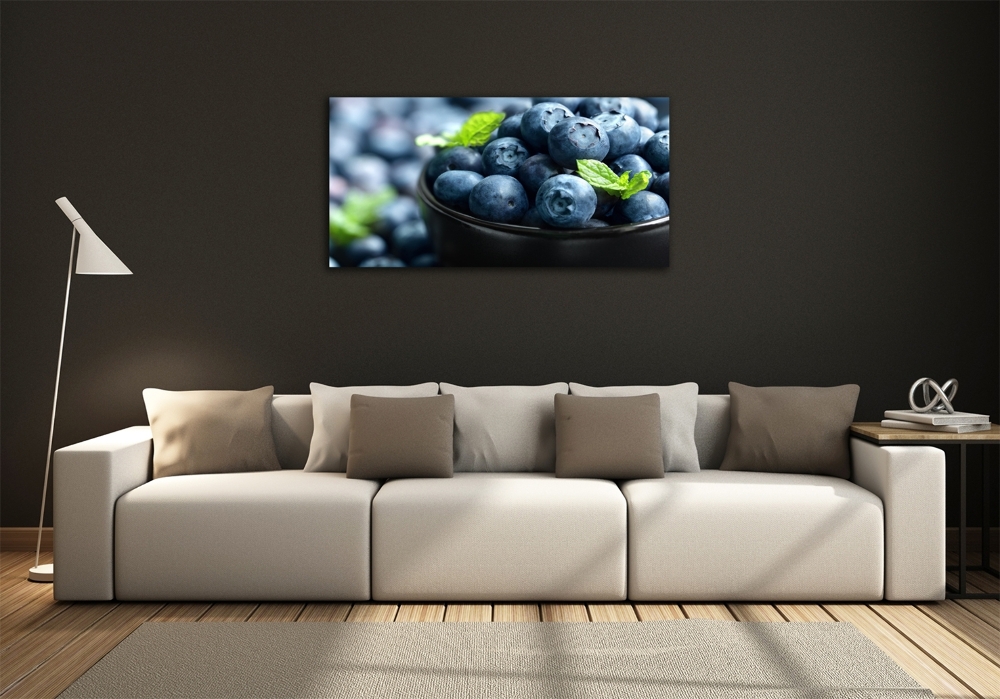 Glass wall art Berries