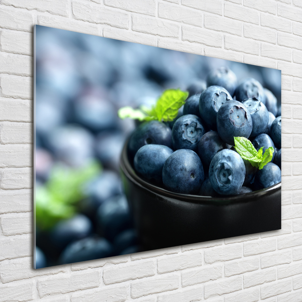 Glass wall art Berries