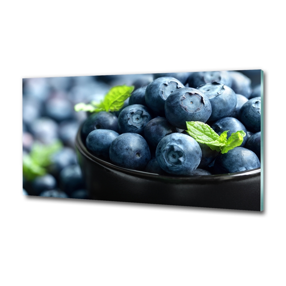 Glass wall art Berries