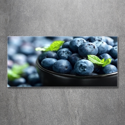 Glass wall art Berries