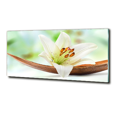 Wall art on glass Lily