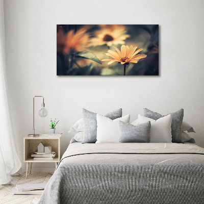 Wall art on glass Spring flower