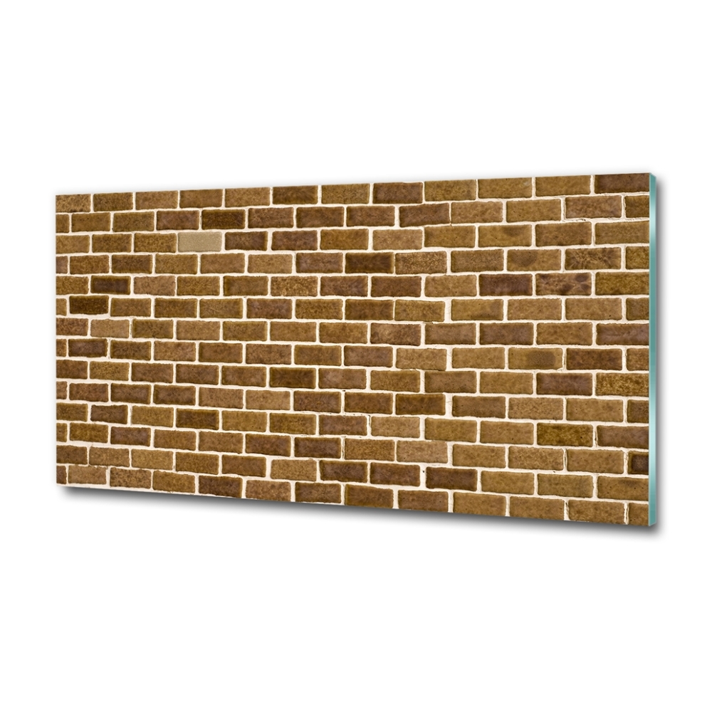 Glass wall art Brick wall