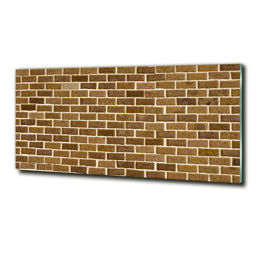 Glass wall art Brick wall