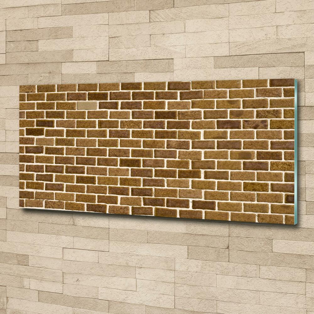 Glass wall art Brick wall