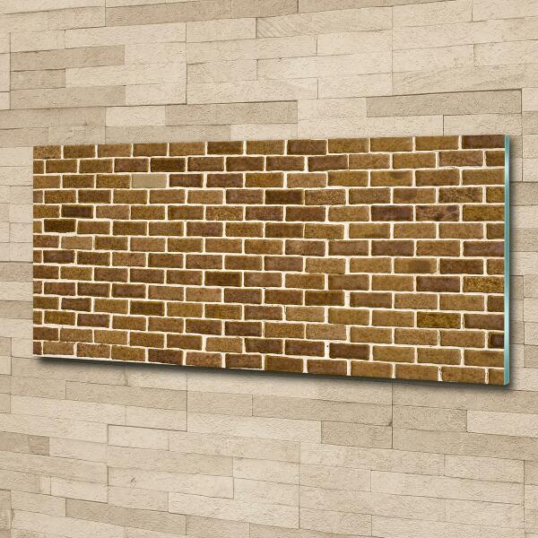 Glass wall art Brick wall