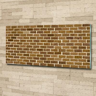 Glass wall art Brick wall