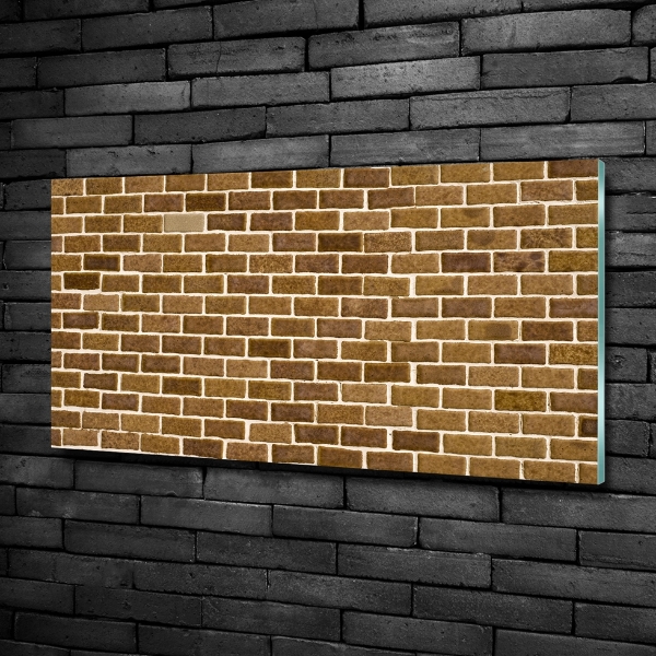 Glass wall art Brick wall