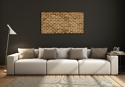 Glass wall art Brick wall