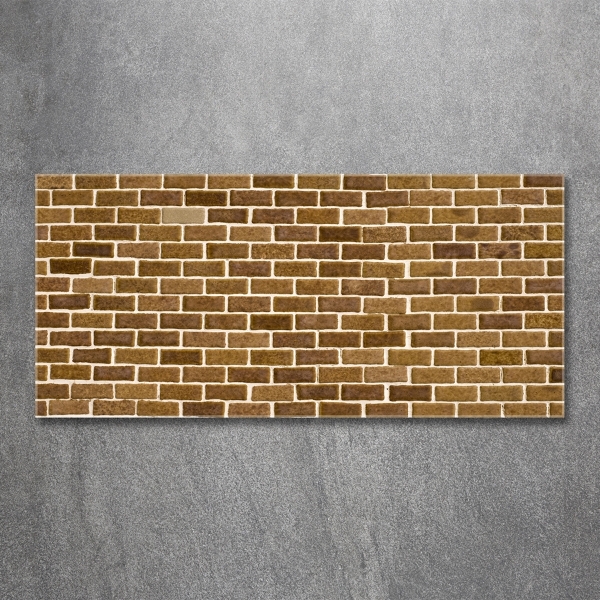 Glass wall art Brick wall