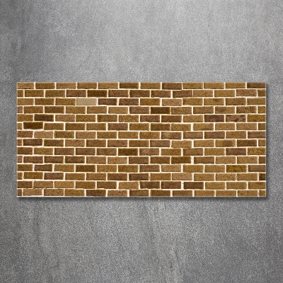 Glass wall art Brick wall