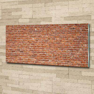 Wall art on glass Brick wall