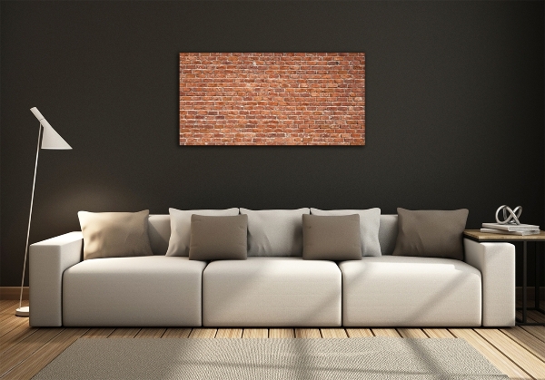 Wall art on glass Brick wall