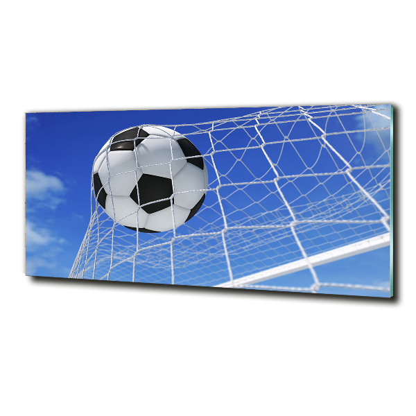 Wall art on glass Ball in the goal