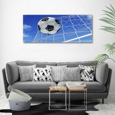 Wall art on glass Ball in the goal