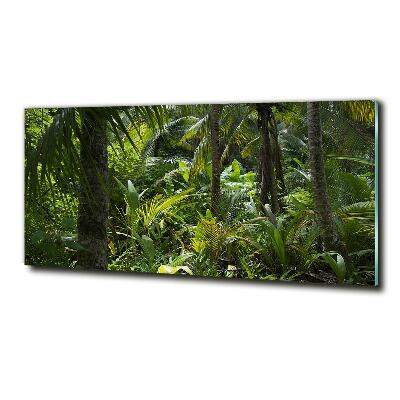 Wall art on glass Tropical forest