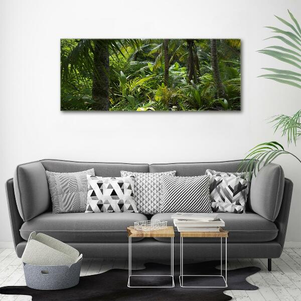 Wall art on glass Tropical forest