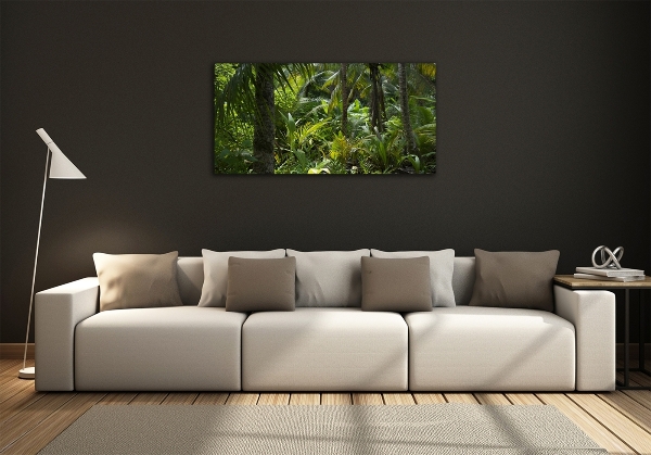 Wall art on glass Tropical forest