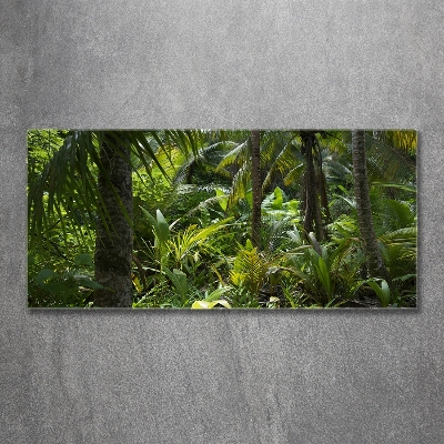 Wall art on glass Tropical forest