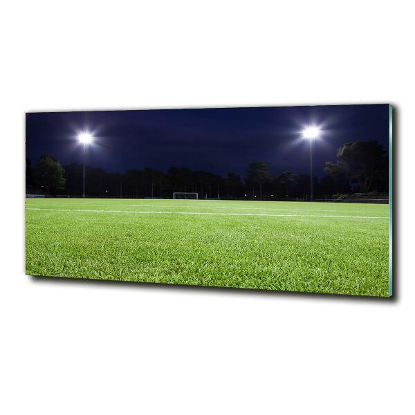 Glass art print Football pitch