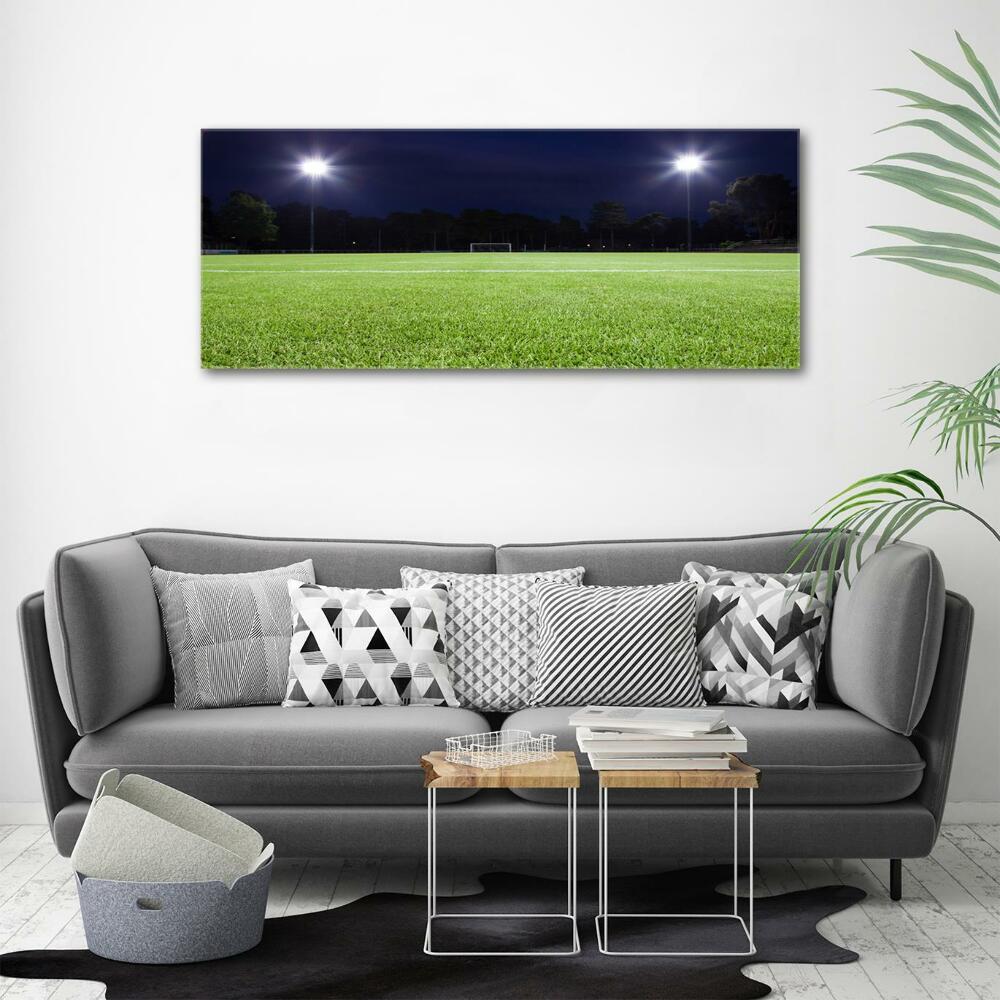 Glass art print Football pitch