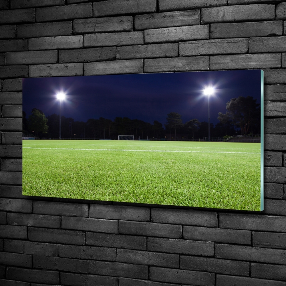 Glass art print Football pitch