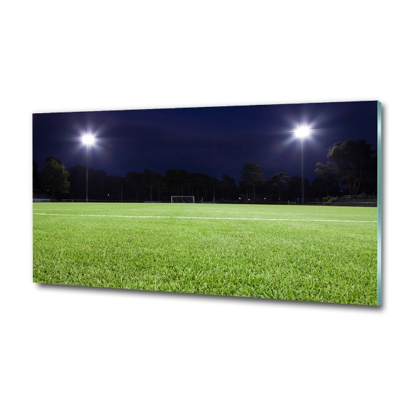 Glass art print Football pitch