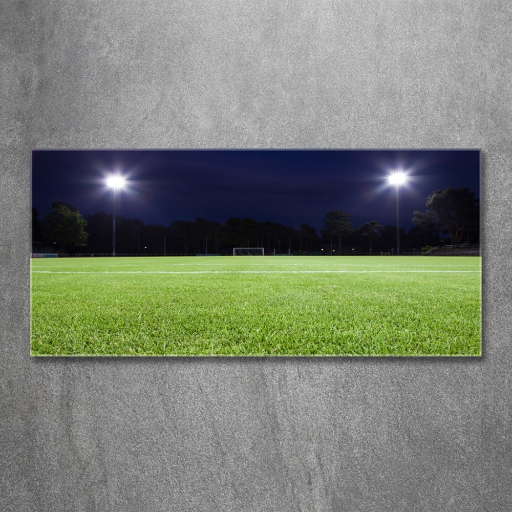 Glass art print Football pitch