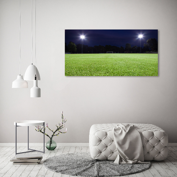 Glass art print Football pitch