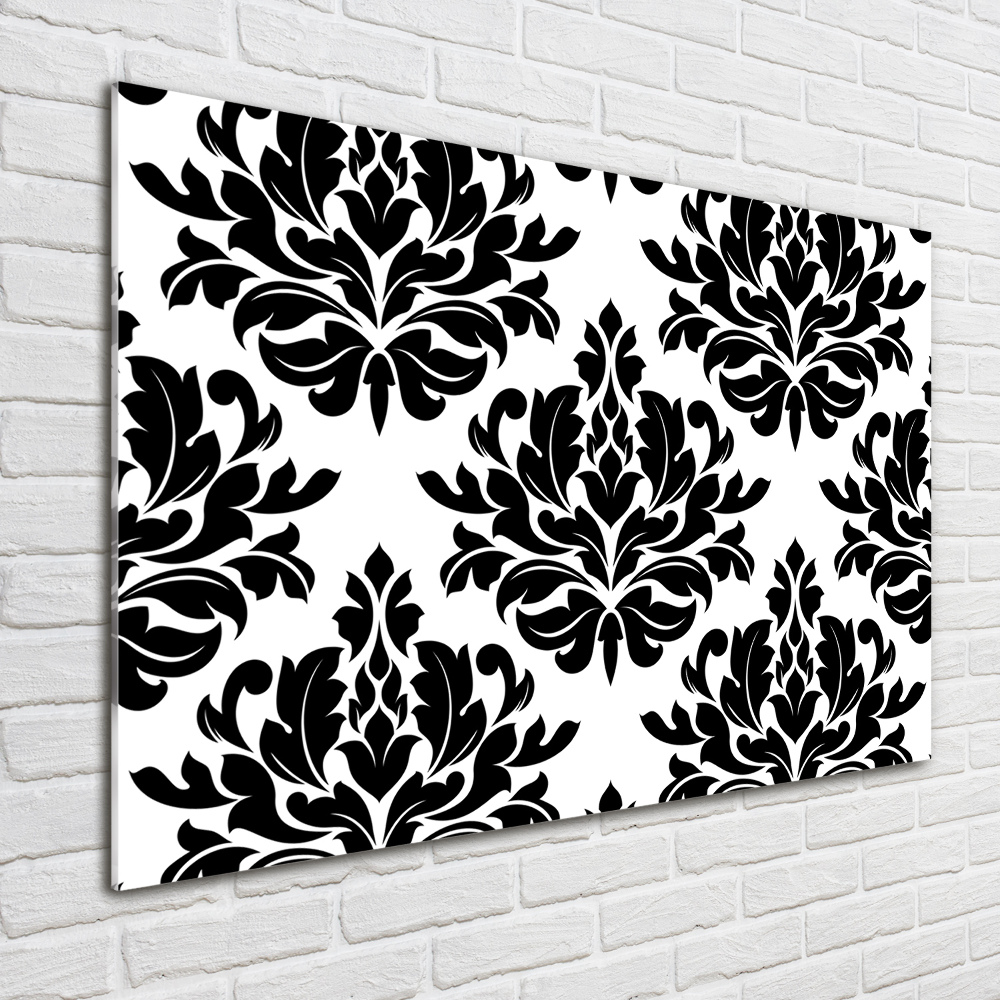 Wall art on glass Background ornaments