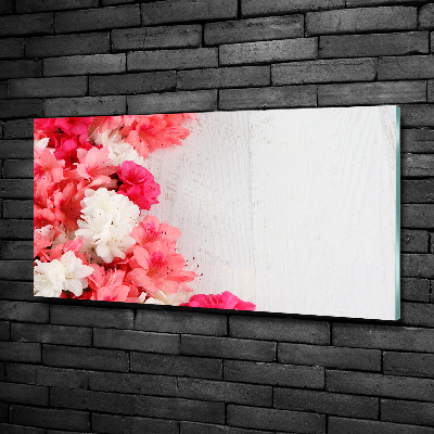 Glass wall art Flowers