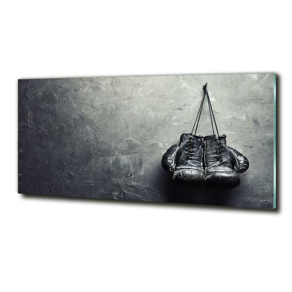 Wall art on glass Boxing gloves