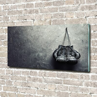 Wall art on glass Boxing gloves