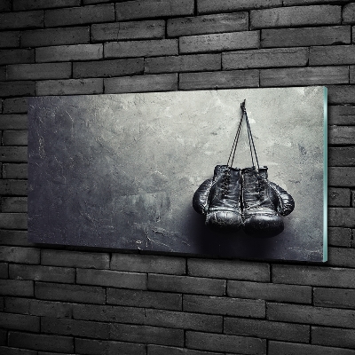 Wall art on glass Boxing gloves