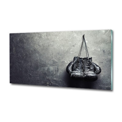 Wall art on glass Boxing gloves