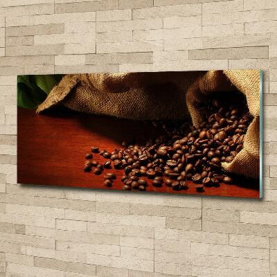 Glass wall art Coffee beans