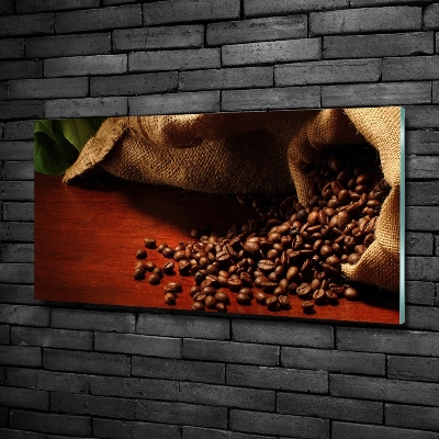 Glass wall art Coffee beans