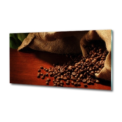 Glass wall art Coffee beans