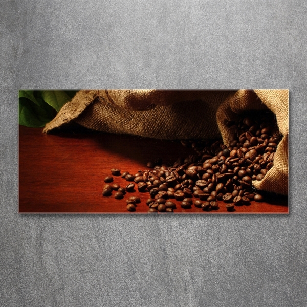 Glass wall art Coffee beans