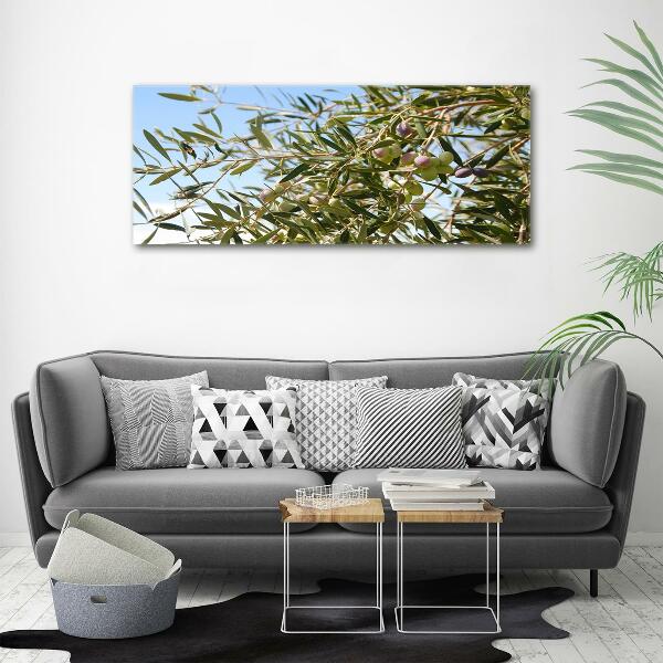 Glass wall art Olive tree