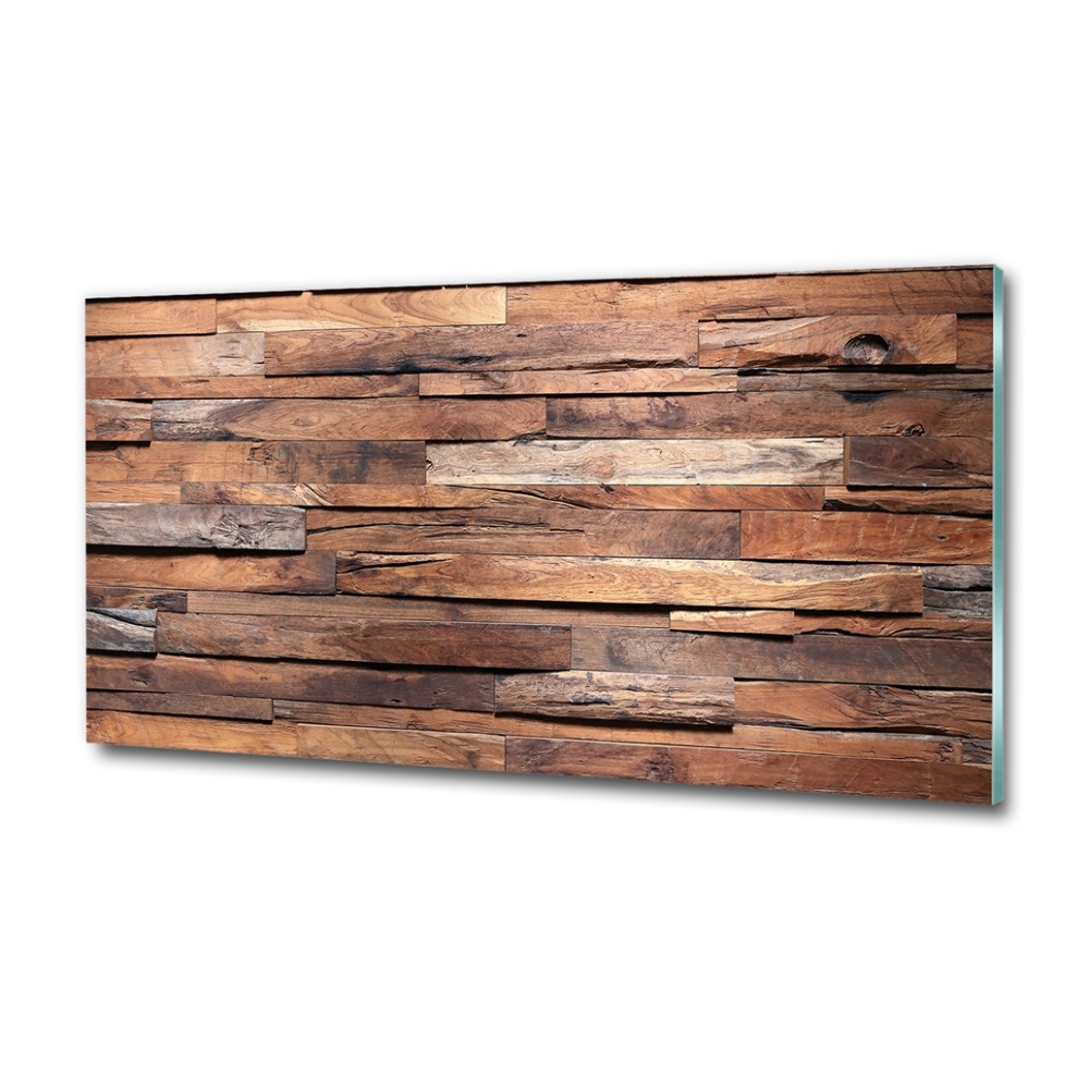 Glass wall art Wooden wall