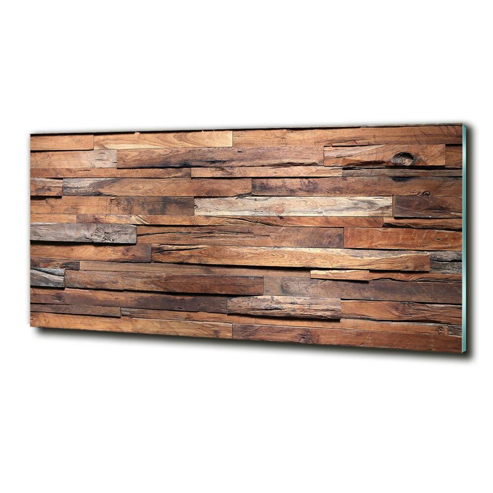 Glass wall art Wooden wall