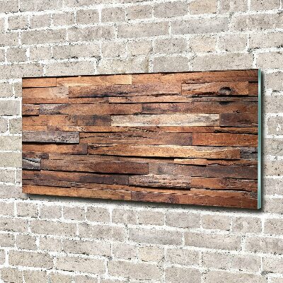 Glass wall art Wooden wall